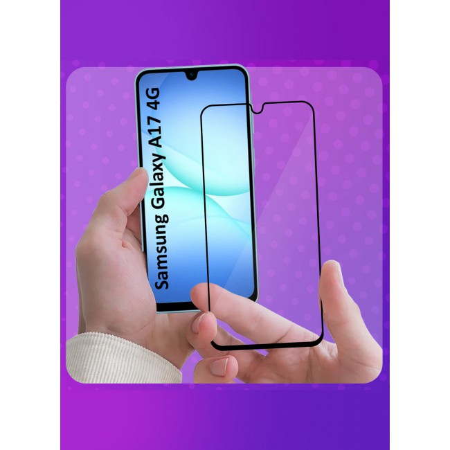 MARGOUN Full Coverage 3D Screen Protector for Samsung Galaxy A17 Dual SIM 4G – 6GB RAM / 128GB Storage Clear-1
