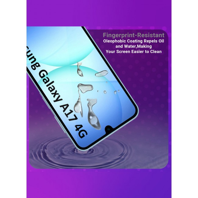 MARGOUN Full Coverage 3D Screen Protector for Samsung Galaxy A17 Dual SIM 4G – 6GB RAM / 128GB Storage Clear-1