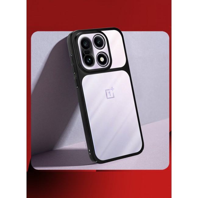 MARGOUN Slim Protective PC Cover for OnePlus 15 - Reinforced Corners and Camera Lens Protection Clear - Side Black-1