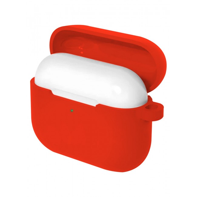 MARGOUN Compatible With AirPods Pro 3 (3rd Generation) 2025 Case Cover Silicone Protective with Keychain – Shock-Resistant And Anti-Scratch- Red red