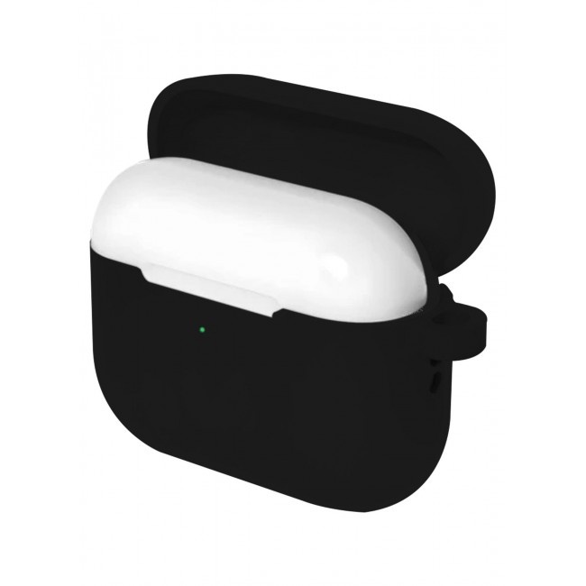 MARGOUN Compatible With AirPods Pro 3 (3rd Generation) 2025 Case Cover Silicone Protective with Keychain – Shock-Resistant And Anti-Scratch- Black black