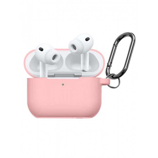 MARGOUN Compatible With AirPods Pro 3 (3rd Generation) 2025 Case Cover Silicone Protective with Keychain – Shock-Resistant And Anti-Scratch- Pink pink