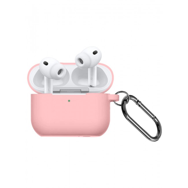 MARGOUN Compatible With AirPods Pro 3 (3rd Generation) 2025 Case Cover Silicone Protective with Keychain – Shock-Resistant And Anti-Scratch- Pink pink