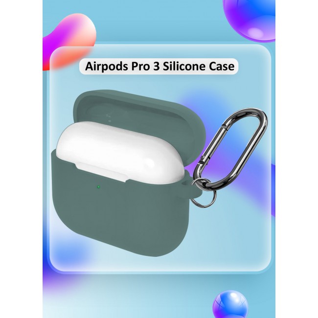 MARGOUN Compatible With AirPods Pro 3 (3rd Generation) 2025 Case Cover Silicone Protective with Keychain – Shock-Resistant And Anti-Scratch- Cactusgreen CactusGreen