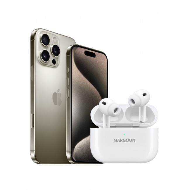 MARGOUN Elite Edition Wireless Earbuds Pro 3 (3rd Generation) 2026 with Active Noise Cancelation ANC and 30-Hour Battery Life for Apple iPhone 15 Pro Max - White white-15PM