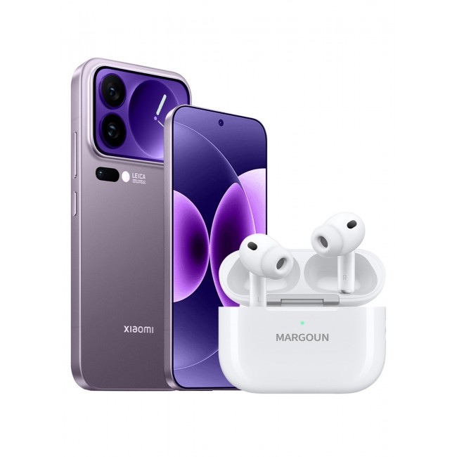 MARGOUN Elite Edition Wireless Earbuds Pro 3 (3rd Generation) 2026 with Active Noise Cancelation ANC and 30-Hour Battery Life for Xiaomi 17 Pro Max - White white-XM17