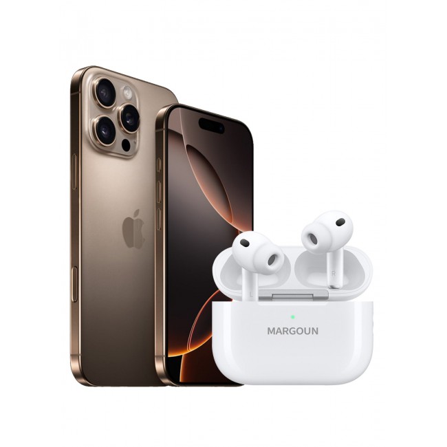 MARGOUN Wireless Earbuds Pro 2 (2rd Generation) 2022 with Active Noise Cancelation ANC , Adaptive Transparency and 30-Hour Battery Life for Apple iPhone 16 Pro Max - White White-16PM