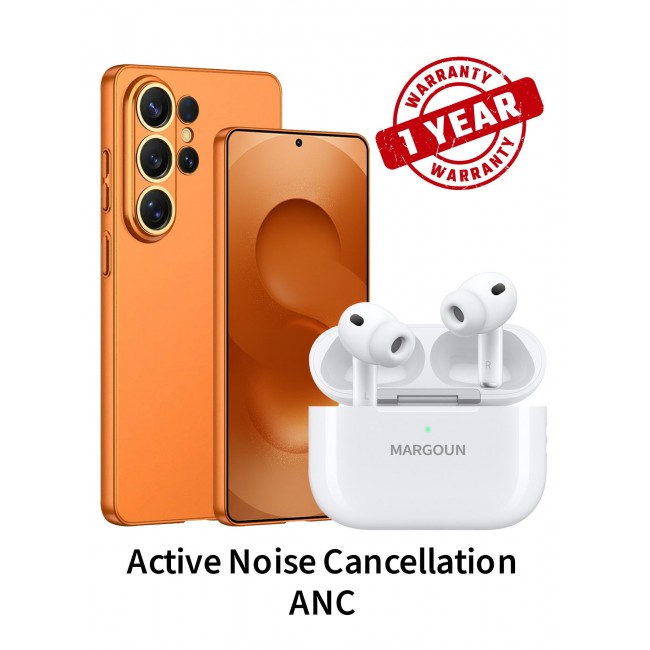 MARGOUN Wireless Earbuds Pro 2 (2rd Generation) 2022 with Active Noise Cancelation ANC , Adaptive Transparency and 30-Hour Battery Life for Samsung Galaxy S26 Ultra - White White-S26U