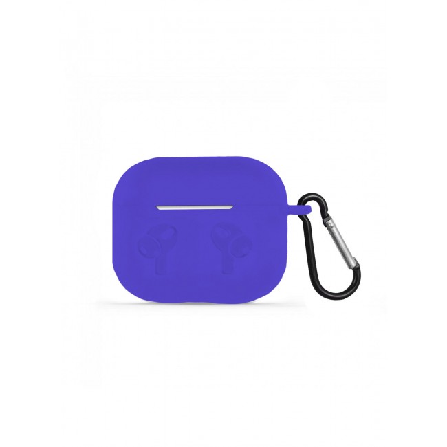 MARGOUN Compatible With AirPods 3 (3rd Generation) 2021 Soft Silicone Case Cover with Keychain - Shock-Resistant And Anti-Scratch- Purple purple