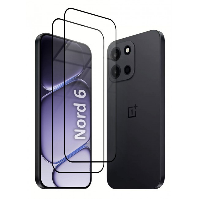 MARGOUN 2 Pack Screen Protector for OnePlus Nord 6 (2026), 9H Full Coverage Tempered Glass, 2.5D Curved Edge, Anti-Fingerprint & Shatter-Proof Screen Guard for OnePlus Nord 6 Clear-2