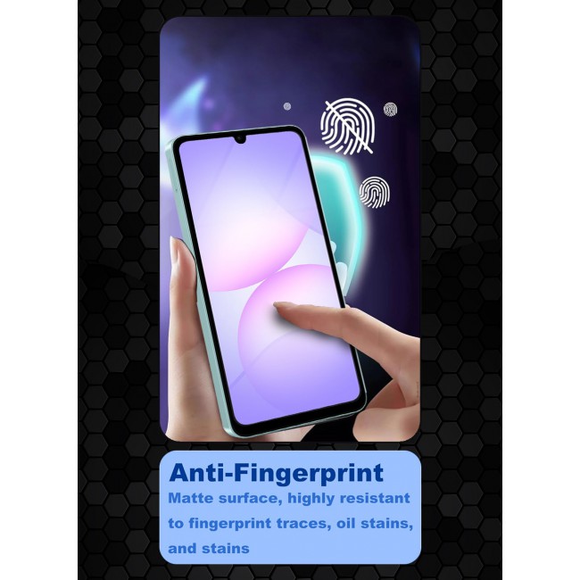 MARGOUN 2 Pack Screen Protector for Samsung Galaxy A07 5G (2026), Tempered Glass, Anti-Scratch, Full Coverage, Anti-Fingerprint & Shatter-Proof Screen Guard Clear Side Black-2