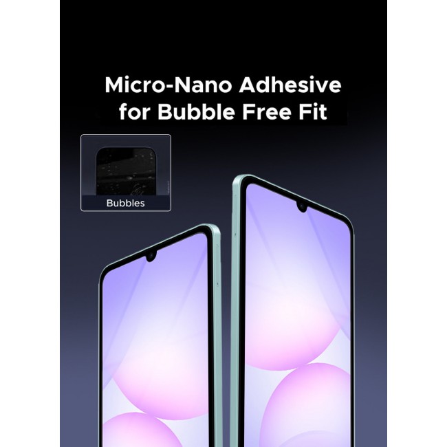 MARGOUN 2 Pack Screen Protector for Samsung Galaxy A07 5G (2026), Tempered Glass, Anti-Scratch, Full Coverage, Anti-Fingerprint & Shatter-Proof Screen Guard Clear Side Black-2