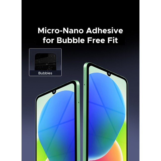 MARGOUN 2 Pack Screen Protector for Samsung Galaxy F70e 5G (2026), Tempered Glass, Anti-Scratch, Full Coverage, Anti-Fingerprint & Shatter-Proof Screen Guard Clear Side Black-2