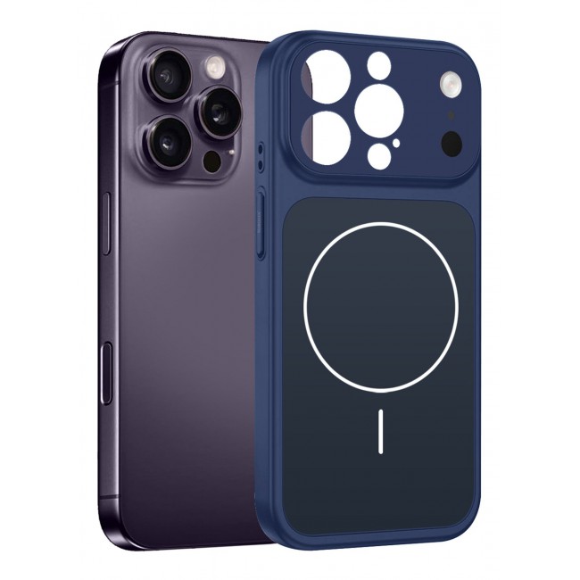 MARGOUN Converter Case for iPhone 14 Pro Max to 17 Pro Max, Compatible with Magnetic Charger, Hard TPU Material, Slim Protective Cover with Camera Guard, Shockproof Frame - Deep Blue Deep Blue