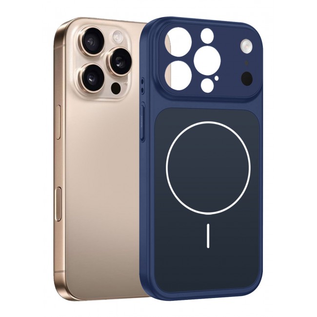 MARGOUN Converter Case for iPhone 16 Pro Max to 17 Pro Max, Compatible with Magnetic Charger, Hard TPU Material, Slim Protective Cover with Camera Guard, Shockproof Frame - Deep Blue Deep Blue