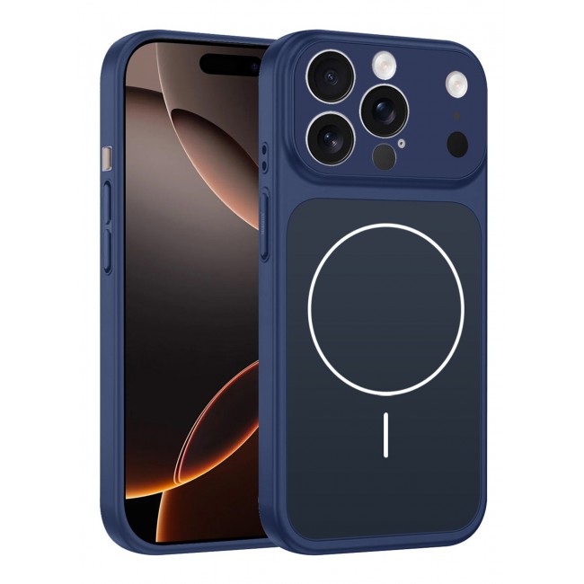 MARGOUN Converter Case for iPhone 16 Pro Max to 17 Pro Max, Compatible with Magnetic Charger, Hard TPU Material, Slim Protective Cover with Camera Guard, Shockproof Frame - Deep Blue Deep Blue