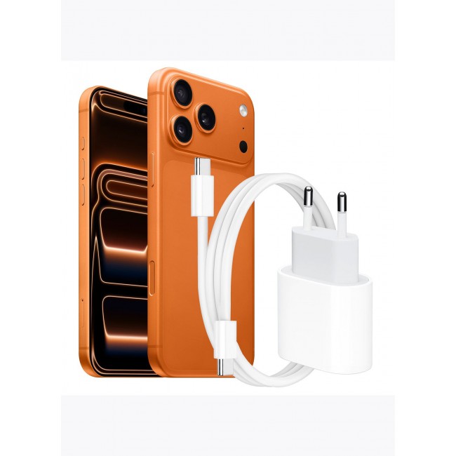MARGOUN 20W USB-C Power Adapter – Fast Charging Wall Charger with EU Plug & 1m USB-C Cable for iPhone Series 17/16/15 white