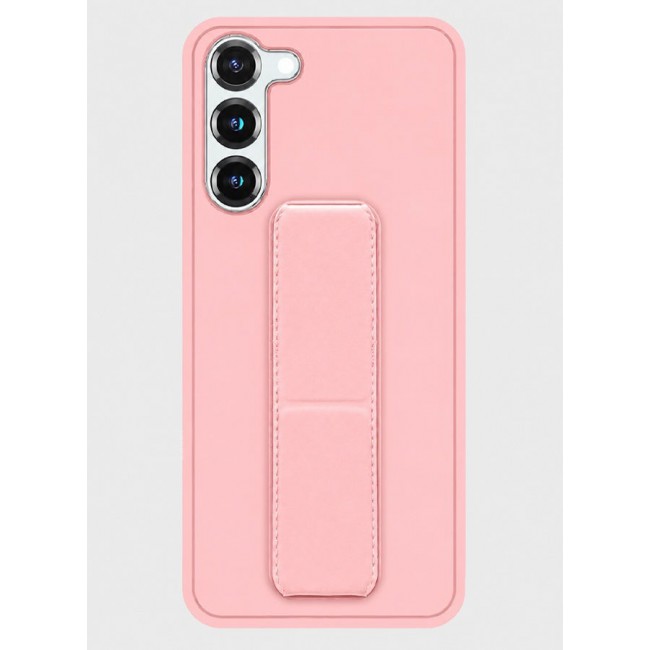 MARGOUN Premium Soft Silicone Case for Samsung Galaxy S23 Plus Magnetic Car Mount Compatible, Built-in Kickstand, Shockproof Finger Grip pink