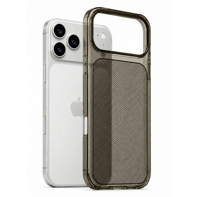MARGOUN Protective Case for iPhone 17 Pro Max Micro-Dot Pattern, Hard TPU Slim Shockproof Cover with Enhanced Camera Guard & Anti-Scratch Finish Transparent black