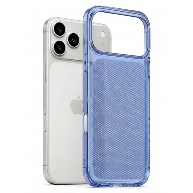 MARGOUN 2 PACK Protective Case for iPhone 17 Pro Max Micro-Dot Pattern, Hard TPU Slim Shockproof Cover with Enhanced Camera Guard & Anti-Scratch Finish Transparent Deep Blue-2