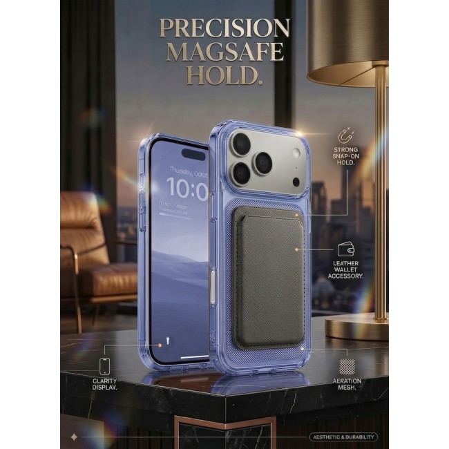 MARGOUN 2 PACK Protective Case for iPhone 17 Pro Max Micro-Dot Pattern, Hard TPU Slim Shockproof Cover with Enhanced Camera Guard & Anti-Scratch Finish Transparent Deep Blue-2