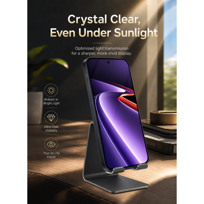 MARGOUN 3D Edge Tempered Glass Screen Protector for OnePlus Ace 6 Ultra Black Border Anti-Scratch Bubble-Free HD Clear Mobile Protection Cover 1 PACK