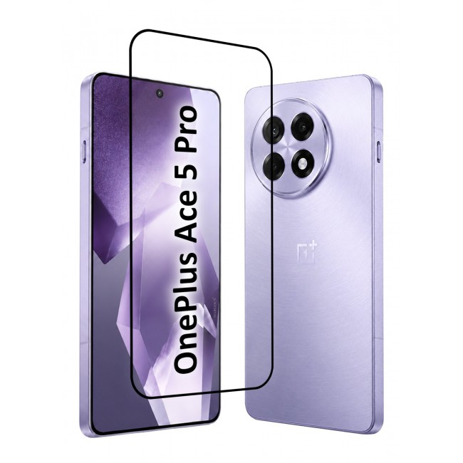 MARGOUN 3D Edge Tempered Glass Screen Protector for OnePlus Ace 5 Pro Black Border Anti-Scratch Bubble-Free HD Clear Mobile Protection Cover 1 PACK