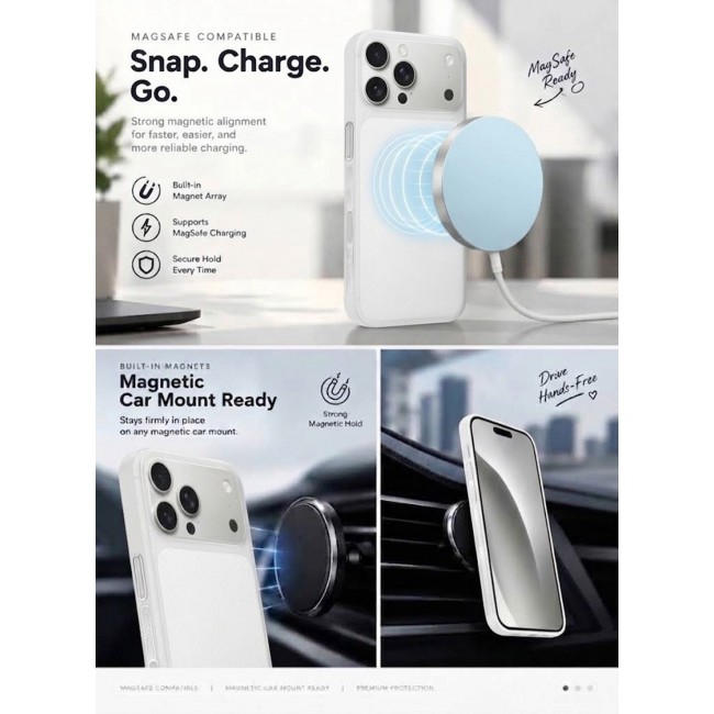 MARGOUN For iPhone 18 Pro Case Air Skin Line with Bumper All Around Full Protection Ultra Slim 0.3mm Thickness 4g Feather Weight white