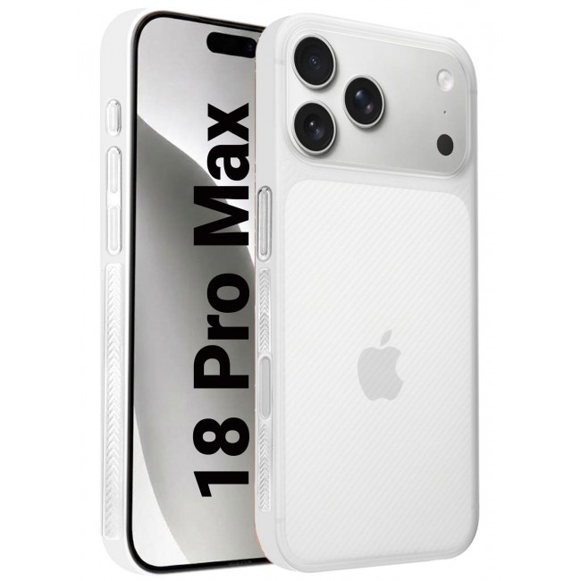 MARGOUN For iPhone 18 Pro Max Case Air Skin Line with Bumper All Around Full Protection Ultra Slim 0.3mm Thickness 4g Feather Weight white