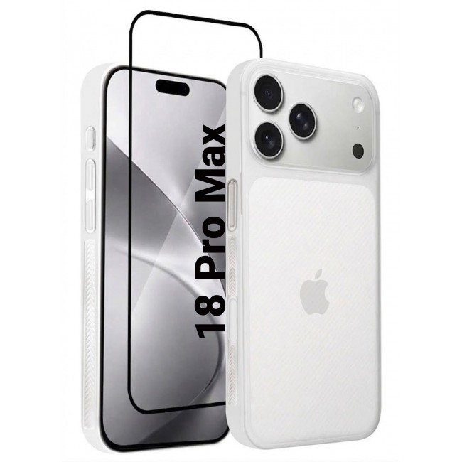 MARGOUN 2 Pack For iPhone 18 Pro Max Case Air Skin Line with Bumper All Around Full Protection Ultra Slim 0.3mm Thickness 4g Feather Weight White-2