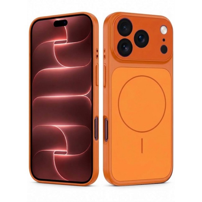 MARGOUN 2 Pack For iPhone 18 Pro Max MagSafe Case Hard TPU, Shockproof Protective Cover with Camera Shield & Reinforced Corners Cosmic Orange-2