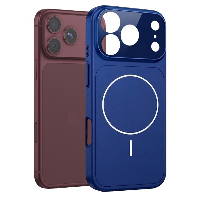MARGOUN For iPhone 18 Pro Max MagSafe Case Hard TPU, Shockproof Protective Cover with Camera Shield & Reinforced Corners Navy Blue