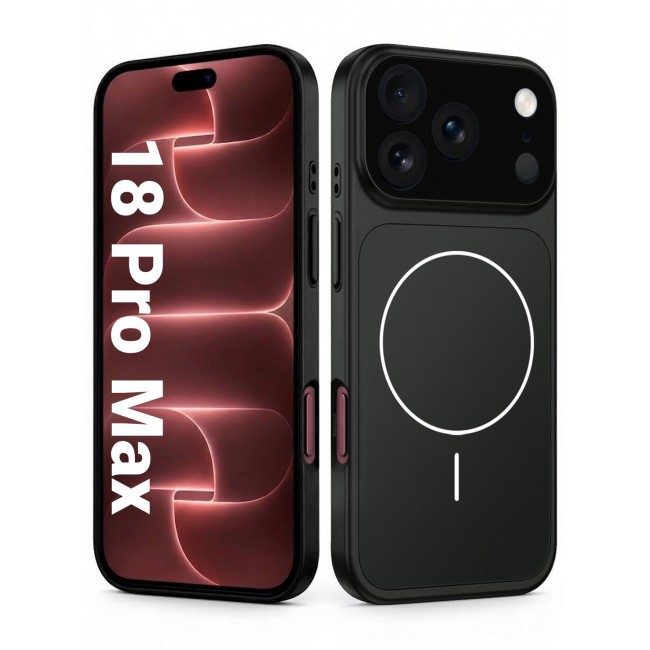 MARGOUN For iPhone 18 Pro Max MagSafe Case Hard TPU, Shockproof Protective Cover with Camera Shield & Reinforced Corners black