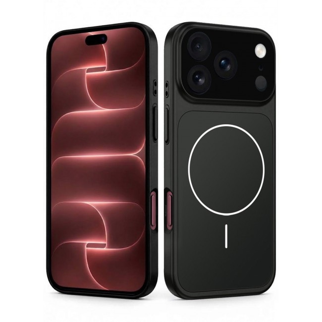 MARGOUN 2 Pack For iPhone 18 Pro Max MagSafe Case Hard TPU, Shockproof Protective Cover with Camera Shield & Reinforced Corners Black-2