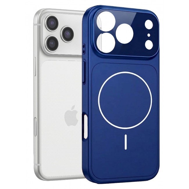 MARGOUN 2 Pack For iPhone 17 Pro Max MagSafe Case Hard TPU, Shockproof Protective Cover with Camera Shield & Reinforced Corners Navy Blue-2