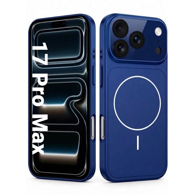 MARGOUN For iPhone 17 Pro Max MagSafe Case Hard TPU, Shockproof Protective Cover with Camera Shield & Reinforced Corners Navy Blue