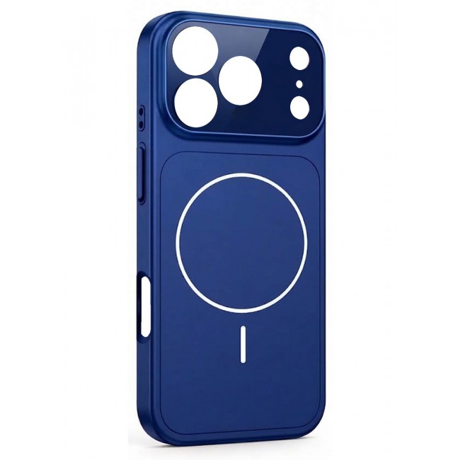 MARGOUN For iPhone 17 Pro Max MagSafe Case Hard TPU, Shockproof Protective Cover with Camera Shield & Reinforced Corners Navy Blue