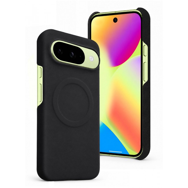 MARGOUN 2 Pack For Google Pixel 10 Case Alcantara Magnetic Cover, Synthetic Suede, Wireless Charging Compatible