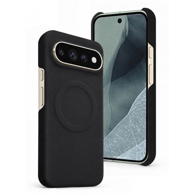 MARGOUN 2 Pack For Google Pixel 11 Pro Case Alcantara Magnetic Cover, Synthetic Suede, Wireless Charging Compatible