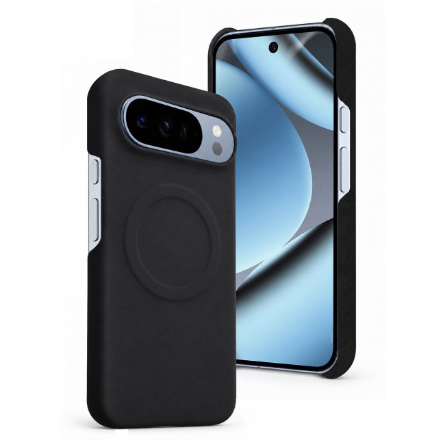 MARGOUN 2 Pack For Google Pixel 10 Pro Case Alcantara Magnetic Cover, Synthetic Suede, Wireless Charging Compatible