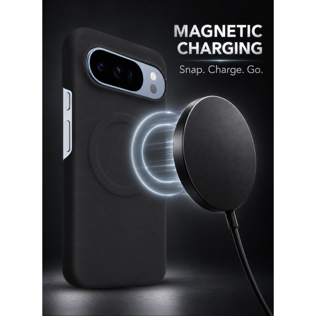 MARGOUN 2 Pack For Google Pixel 10 Pro Case Alcantara Magnetic Cover, Synthetic Suede, Wireless Charging Compatible
