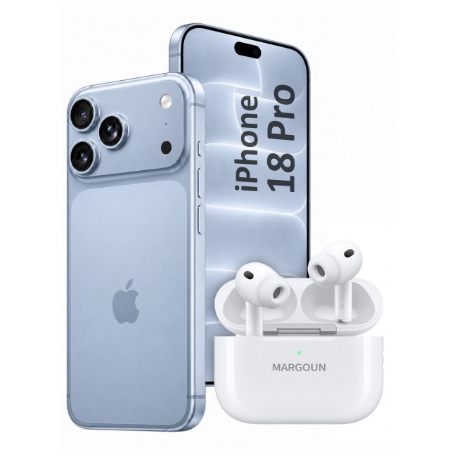 MARGOUN Wireless Earbuds Pro 3 with ANC Wireless Earbuds for iPhone 18 Pro - Active Noise Cancelling Bluetooth Earphones White-Airpods Pro 3