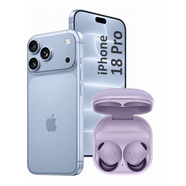 MARGOUN Premium Buds 2 Pro (2nd Gen) Wireless Earbuds for iPhone 18 Pro - High-Fidelity Bluetooth Earphones with Smart Touch & Ergonomic Fit Lavender-Buds 2 Pro
