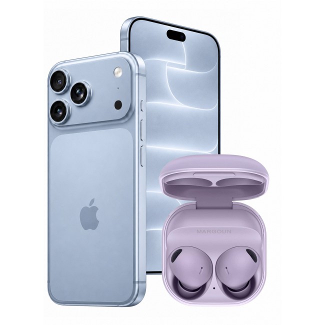 MARGOUN Premium Buds 2 Pro (2nd Gen) Wireless Earbuds for iPhone 18 Pro - High-Fidelity Bluetooth Earphones with Smart Touch & Ergonomic Fit Lavender-Buds 2 Pro