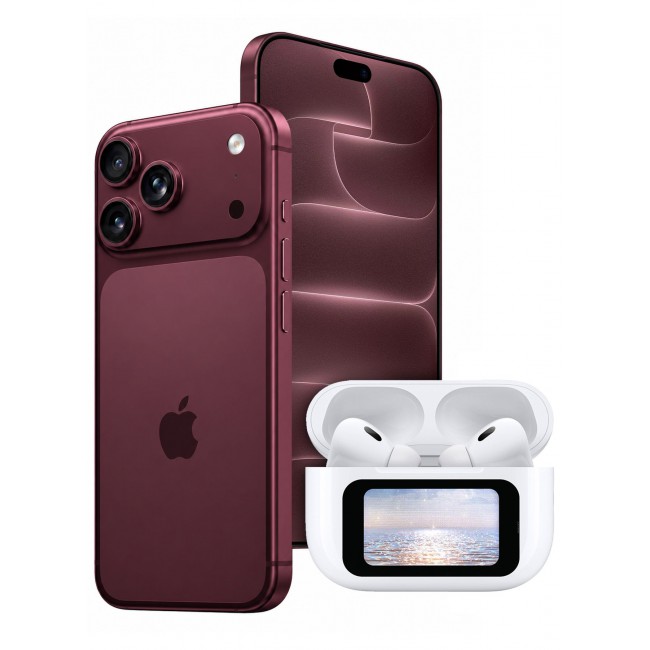 MARGOUN Pods Pro 2 Smart Touch Display Wireless Earbuds for iPhone 18 Pro Max - Interactive LED Charging Case Bluetooth Earphones White-Airpods Pro 2 Display