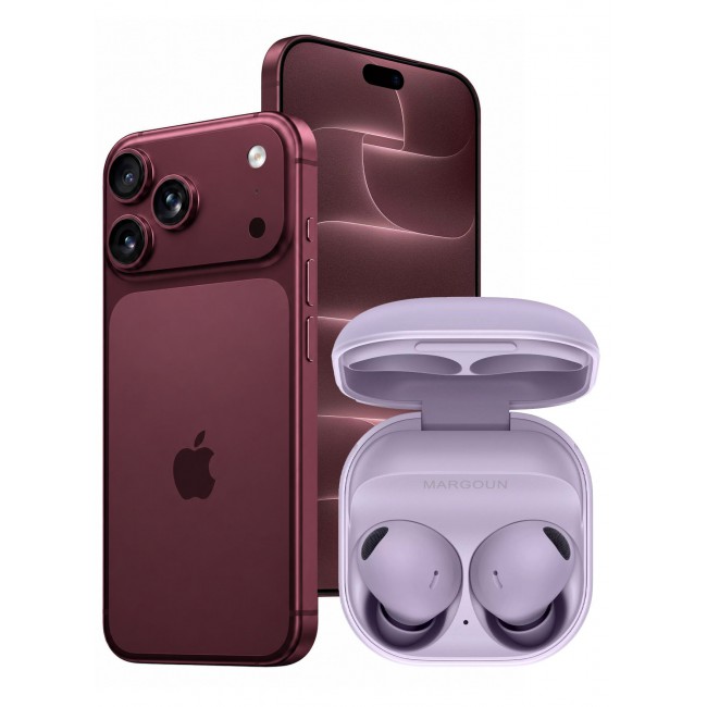 MARGOUN Premium Buds 2 Pro (2nd Gen) Wireless Earbuds for iPhone 18 Pro Max - High-Fidelity Bluetooth Earphones with Smart Touch & Ergonomic Fit Lavender-Buds 2 Pro
