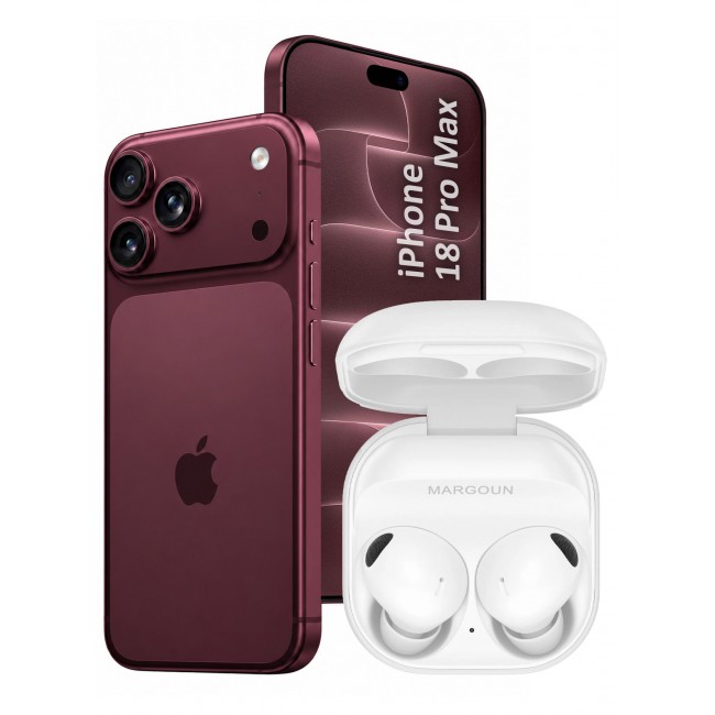 MARGOUN Premium Buds 2 Pro (2nd Gen) Wireless Earbuds for iPhone 18 Pro Max - High-Fidelity Bluetooth Earphones with Smart Touch & Ergonomic Fit White-Buds 2 Pro