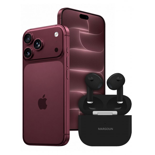 MARGOUN Wireless Earbuds 3Rd Generation for iPhone 18 Pro Max - Bluetooth Open-Ear Earphones with Charging Case Black-Airpods 3