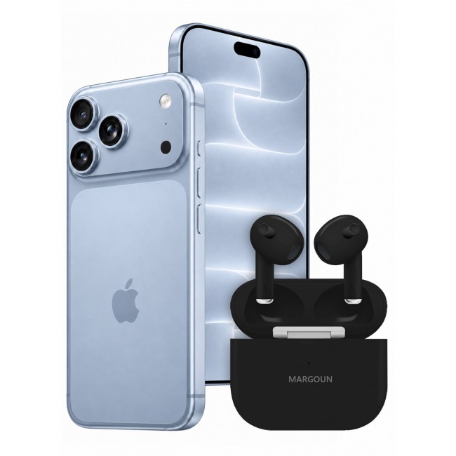 MARGOUN Wireless Earbuds 3Rd Generation for iPhone 18 Pro - Bluetooth Open-Ear Earphones with Charging Case Black-Airpods 3