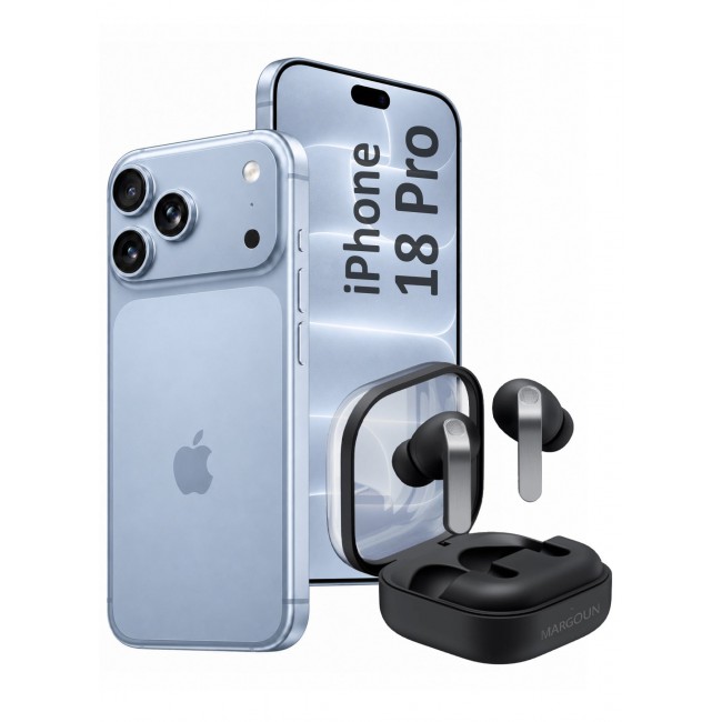 MARGOUN Premium Buds 4 Pro (4th Gen) Wireless Earbuds for iPhone 18 Pro - High-Fidelity Bluetooth Earphones with Smart Touch & Ergonomic Fit Black-Buds 4 Pro